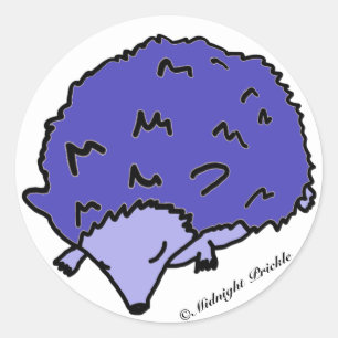 Niedlich Midnight Blue Igel Stickers