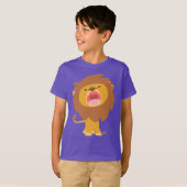 Niedlich Mighty Roaring Lion Cartoon Children T -  T-Shirt (Vorne ganz)