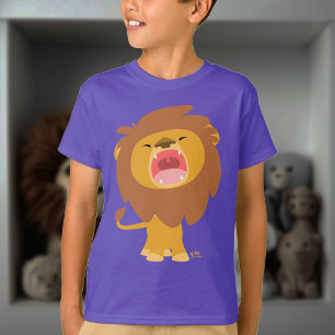 Niedlich Mighty Roaring Lion Cartoon Children T - T-Shirt