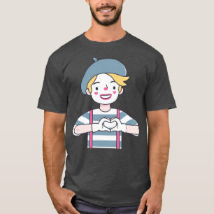 Niedlich Mime sendet Ihnen Liebe T-Shirt