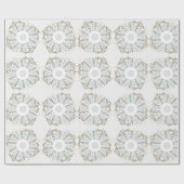 Niedlich Mini Floral Wreath Geschenkpapier (Flach)