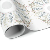 Niedlich Mini Floral Wreath Geschenkpapier (Rolleneckpunkt)