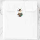 Niedlich Mini Inuit Fisherman Sticker (Tasche)