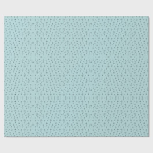 Niedlich Mini-Mini-Blume Geschenkpapier (Flach)