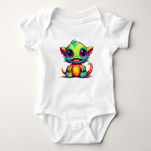 Niedlich Mini Monster Animo Gaga Baby Strampler (Vorderseite)