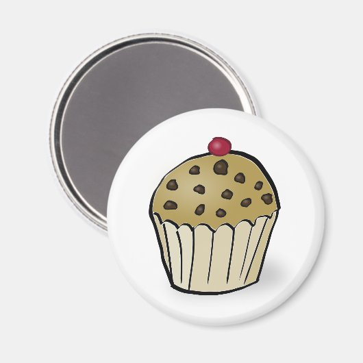 Niedlich Mini Muffin Magnet (Vorderseite/Rückseite)