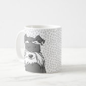 Niedlich Mini Schnauzer Kaffeetasse (Vorderseite Links)
