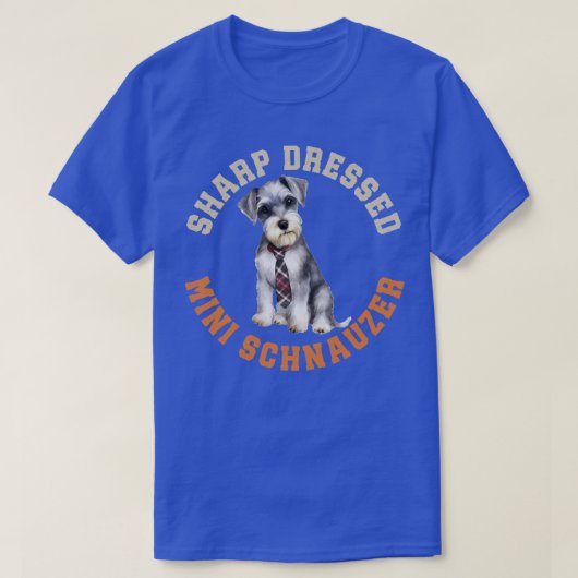 Niedlich Miniature Schnauzer Dog T-Shirt (Design vorne)