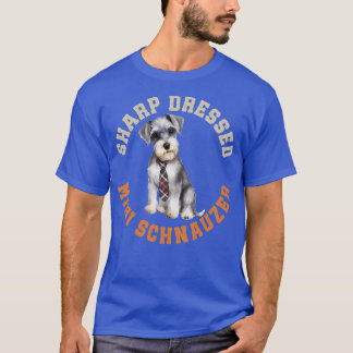 Niedlich Miniature Schnauzer Dog T-Shirt