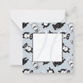 Niedlich Miniature Schnauzers Vielen Dank Mitteilungskarte (Rückseite)