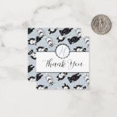 Niedlich Miniature Schnauzers Vielen Dank Mitteilungskarte (Vorderseite/Rückseite Beispiel)