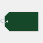 Niedlich Minimal Elegant Retro Grün Frohe Weihnach Geschenkanhänger (Rückseite Horizontal)