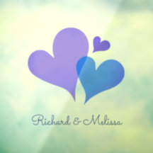 Niedlich Minimal Elegante Blauer Lila Herzklopfen 