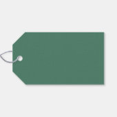 Niedlich Minimalistisch frohe Weihnachten | Grüner Geschenkanhänger (Rückseite Horizontal)