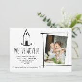 Niedlich Minimalistisch haben wir das neue Zuhause Ankündigung (Stehend Vorderseite)