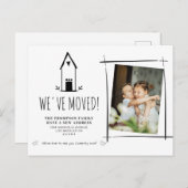Niedlich Minimalistisch haben wir das neue Zuhause Ankündigungspostkarte (Vorne/Hinten)