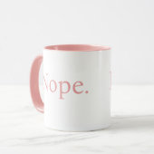 Niedlich-minimalistisch-rosa-nope-Tasse Tasse (Vorderseite Links)