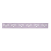 Niedlich Minimalistisch Tennis Pattern Lavender Sh Satinband (Vorderseite)