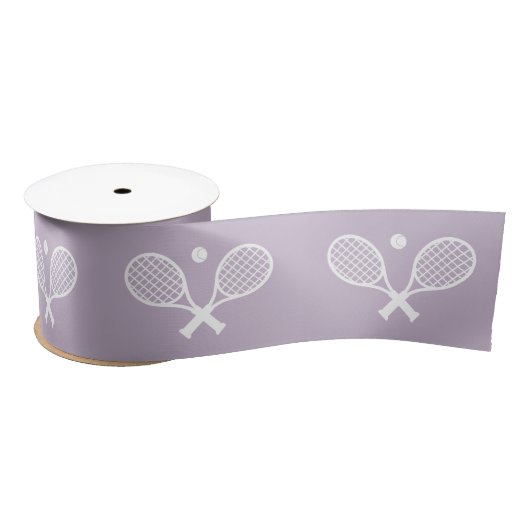 Niedlich Minimalistisch Tennis Pattern Lavender Sh Satinband (Spule)