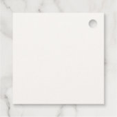 Niedlich Minimalistisch über der Mond-Babydusche Geschenkanhänger (Rückseite)