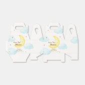 Niedlich Minimalistisch über der Mond-Babydusche Geschenkschachtel (Ungefaltet)