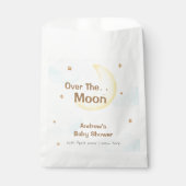 Niedlich Minimalistisch über der Mond-Babydusche Geschenktütchen (Vorderseite)
