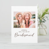 Niedlich Minimalistisch werden Sie mein Foto sein Einladung (Stehend Vorderseite)