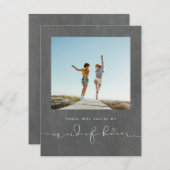 Niedlich Minimalistisch werden Sie mein Foto Trauz (Vorne/Hinten)