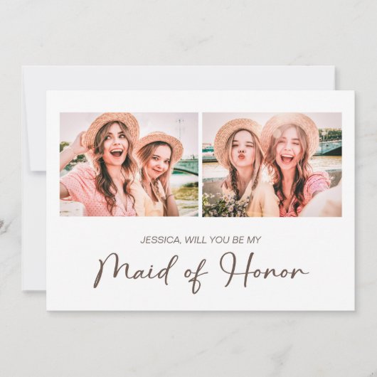 Niedlich Minimalistisch werden Sie meine Mädcheneh Einladung (Vorderseite)