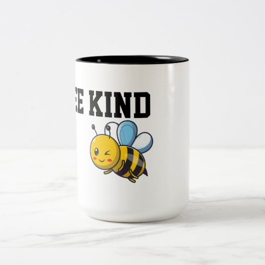 Niedlich-minimalistischer Totbeutel Zweifarbige Tasse (Mittel)