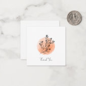 Niedlich-minimalistischer und skandinavischer Blum Mitteilungskarte (Vorderseite/Rückseite Beispiel)