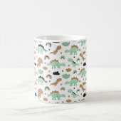 Niedlich Minze Green Dinosaur Muster Kaffeetasse (Mittel)