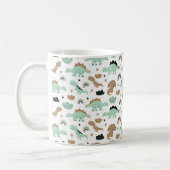 Niedlich Minze Green Dinosaur Muster Kaffeetasse (Links)
