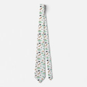 Niedlich Minze Green Dinosaur Muster Krawatte (Vorderseite)