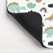 Niedlich Minze Green Dinosaur Muster Mousepad (Ecke)