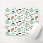 Niedlich Minze Green Dinosaur Muster Mousepad (Mit Mouse)