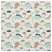 Niedlich Minze Green Dinosaur Muster Stoff (Muster)