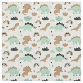 Niedlich Minze Green Dinosaur Muster Stoff (Muster)