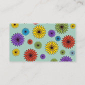 Niedlich-Minze-Green-Floral-Visitenkarte Visitenkarte (Rückseite)