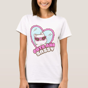 Niedlich mit einer Prise Frechheit Lustige frech T-Shirt
