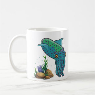 Niedlich mit marinen Lebensraumkorallen und Bläsch Kaffeetasse