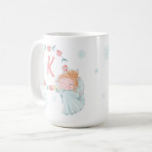 Niedlich Mit Monogramm Angel Weihnachten Kaffeetasse (Vorderseite Links)