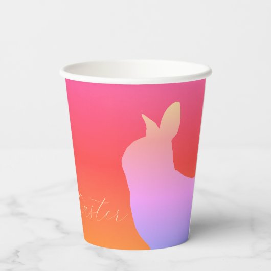 Niedlich mit sonniger Kunst Pappbecher (Rückseite)