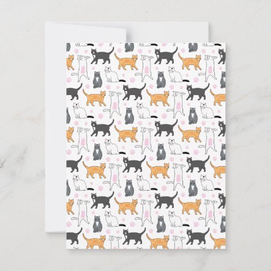 Niedlich Mitteilungskarte (Rückseite)