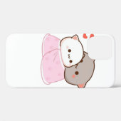 Niedlich Mochi Peach Cat Case-Mate iPhone Hülle (Rückseite (Horizontal))