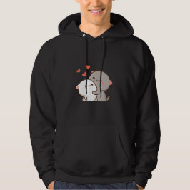 Niedlich Mochi Peach Cat Hoodie