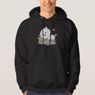 Niedlich Mochi Peach Cat Hoodie