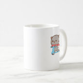 Niedlich Mochi Peach Cat Kaffeetasse (VorderseiteRechts)