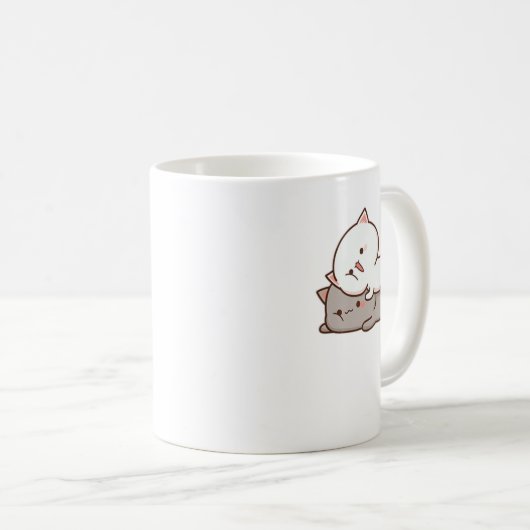 Niedlich Mochi Peach Cat Kaffeetasse (VorderseiteRechts)