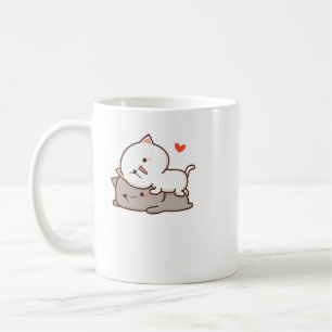 Niedlich Mochi Peach Cat Kaffeetasse